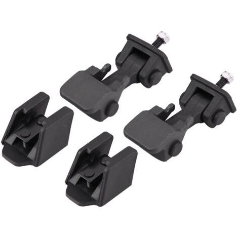 RHG Paire de loquets de sécurité pour capot avant et support pour Jeep Wrangler TJ 97-06 (1/4)