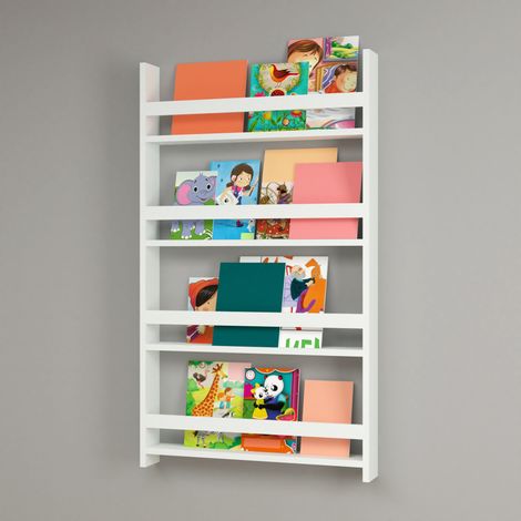 Kinderregal Sotenäs 120x74x10cm Weiß [en.casa]