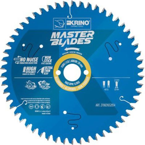 LAMA CIRCOLARE X ALLUMINIO MASTER BLADES KRINO - MM 250X32 DENTI 80 - 1 pezzo
