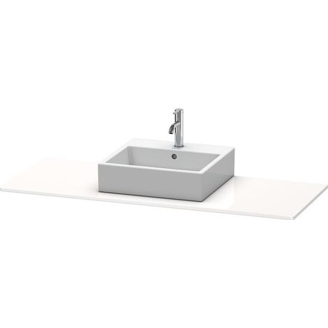 Console Duravit XSQUARE 16x1400x550mmavec découpe milieu blanc mat