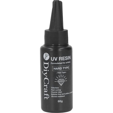 Gel adhésif transparent à base de résine UV pour bricolage, 60 g : haute transparence, inodore, résistant au jaunissement et à prise rapide.