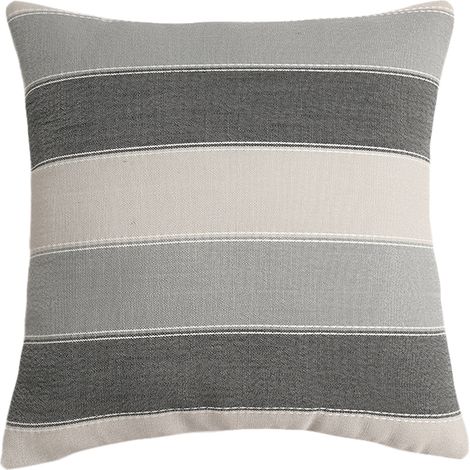 Taie d'oreiller simple et moderne à rayures géométriques en coton et chanvre synthétique pour canapé. (1/4)