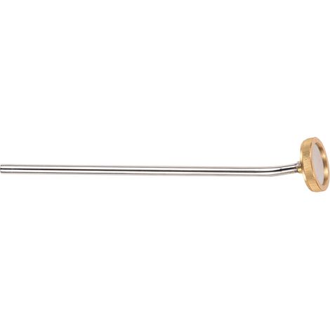 Lance de pulvérisation 10in pour arrosage jardin - Tuyau d'eau électrique avec tête en cuivre antirouille - 26cm, acier inoxydable (1/2)