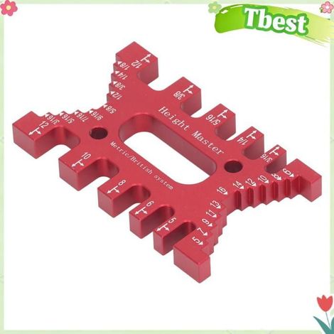 Tbest pied à coulisse à tenon Pied à coulisse à queue d'aronde, échelles Laser de haute précision, outillage metrologie Rouge (1/5)