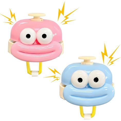 Lot de 2 sonnettes de vélo pour enfant - Style mignon et drôle - Belle décoration pour la décoration des vélos (1/5)