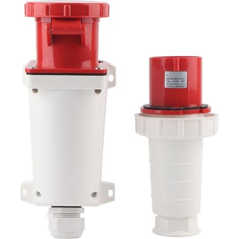 Prise d'aviation industrielle 380415V 63A, 5 broches, prise ouverte 3P + N + E, connecteur étanche IP67 pour l'extérieur (1/5)