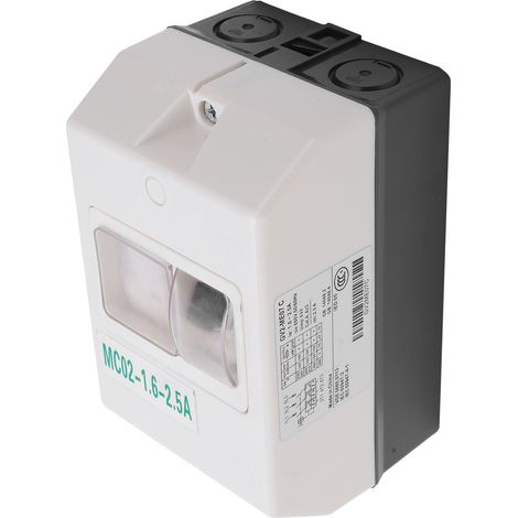Disjoncteur de Protection Moteur MC02-1.6-2.5A 50/60Hz ABS Étanche 220V/380V (1/5)