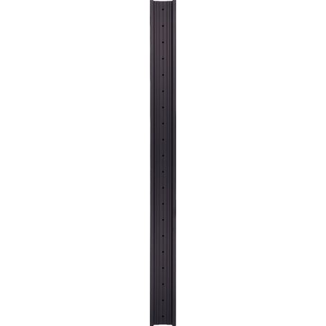 Profilés en aluminium à rainure en V pour rail de guidage linéaire, encastrables, noirs, pour impression et gravure, 500 mm / 19,69 po (1/5)
