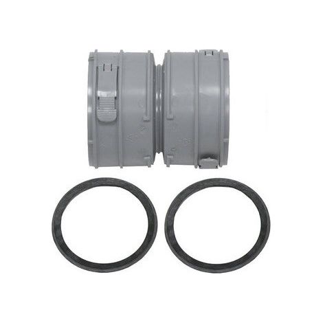 Vaillant Set 3 Pièce de raccordement cond. pour conduit de fumée flexible DN 80, PP, 303512 (1/2)