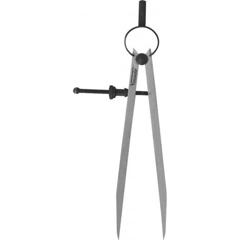 Vogel Germany Federzirkel polierter Stahl Messbereich 250 mm mit Feineinstellung
