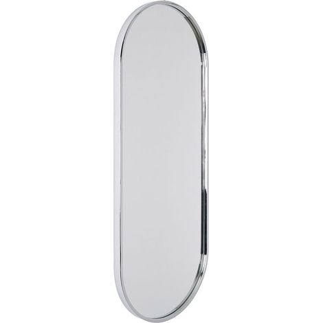 Milano Gianna 1000mm x 400mm Wall Hung Oval Bathroom Mirror - Chrome