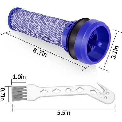 2er-Pack Vorfilter für Dyson Staubsauger DC33 DC37 DC39 DC28C DC53, 92341301(DC39) (1/4)