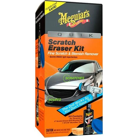 Meguiar's G190200EU Quick Scratch Eraser Kit, Kit Rimuovi Graffi