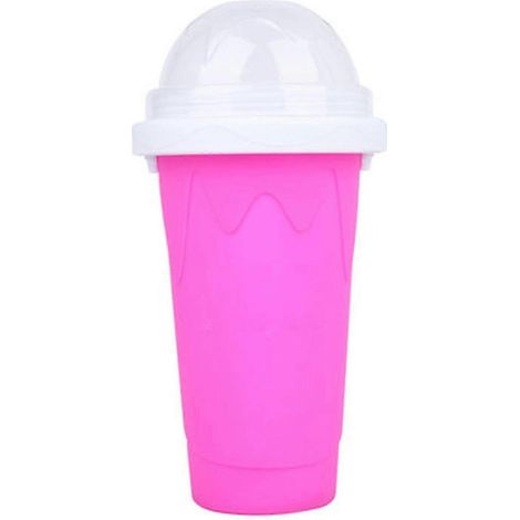 Smoothies, umweltfreundliche doppelwandige Silikon-Slush-Eismaschine für Zuhause-Red