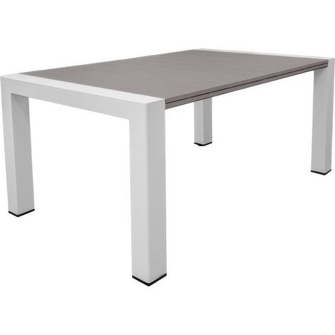 Tavolo Allungabile Milano City Life 98 x 90/160 x h 75 cm Tortora Effetto Doghe