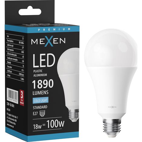 Mexen Nova Bombilla LED E27, A70, 18W, Fr铆a - 6500K, 1890 lm - L100-E27-1865-01 (1/5)