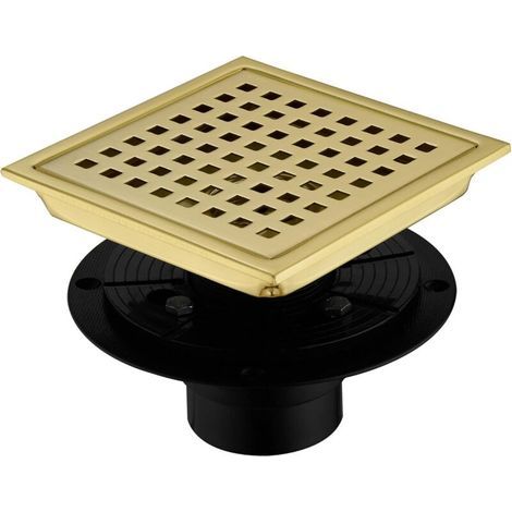 15cm square shower drain with adjustable base (1/5)
