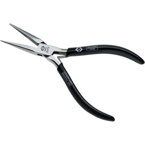 ck T3777 Pinza de punta negra 150 mm acero especial