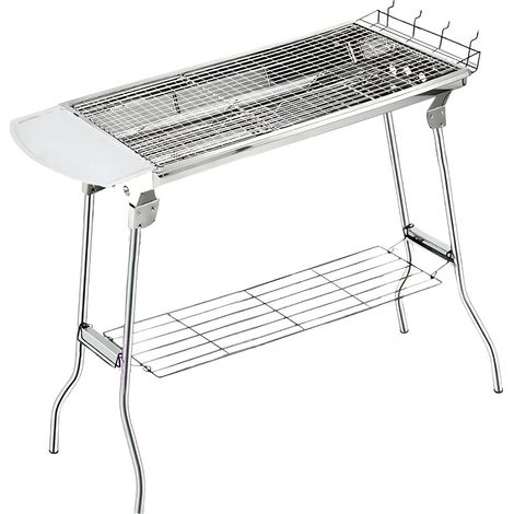 Northix HG8112 Grill Edelstahl Klappbar