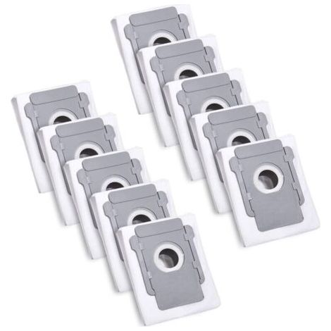 10 Sacs d'aspirateur pour iRobot Roomba i7 i7+ i3 i3+ i4 i4+ i6 i6+ j7 j7+ i8 i8+S9 S9+ E5 E6 E7 Clean Base, Sac à Poussière de Rechange Accessoire (1/4)