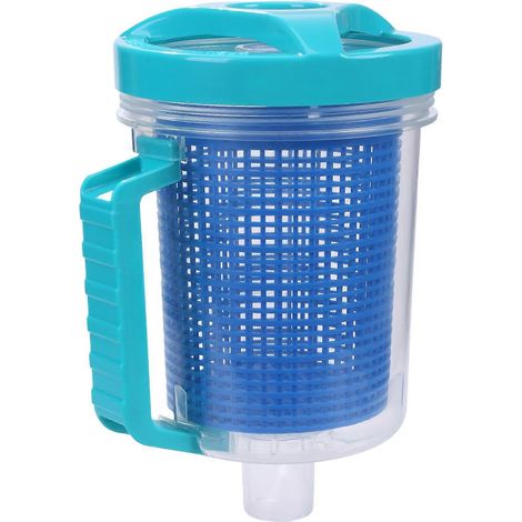 Ramasseur de feuilles pour piscine avec panier en maille de grande capacité, idéal pour nettoyer les débris des piscines et des spas. (1/5)