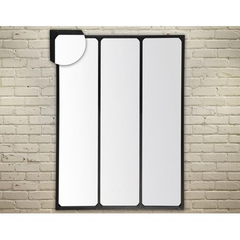 Miroir industriel 3 bandes avec rivets 90x120cm (1/2)