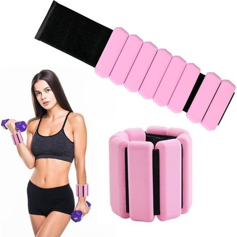 Verstellbare Handgelenk- und Fußgelenkgewichte 0,45 kg – 2er-Set – Ideal für Yoga, Pilates, Joggen und Fitness (1/5)