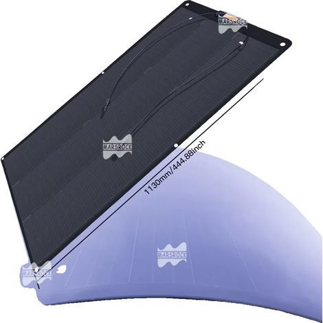 Panneau Solaire, Design Semi-Flexible, Génération d'Énergie Efficace, Panneaux solaires de 100W (1/5)