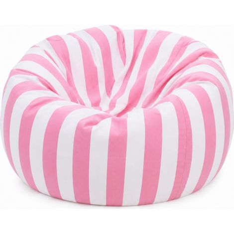 Pouf Chambre Peluche Rangement Sac Haricots Enfant Sac de Rangement pour Enfants, Grand Pouf en Toile, Pouf Salon Fauteuil Peluche Chambre Filles, Rose (1/5)