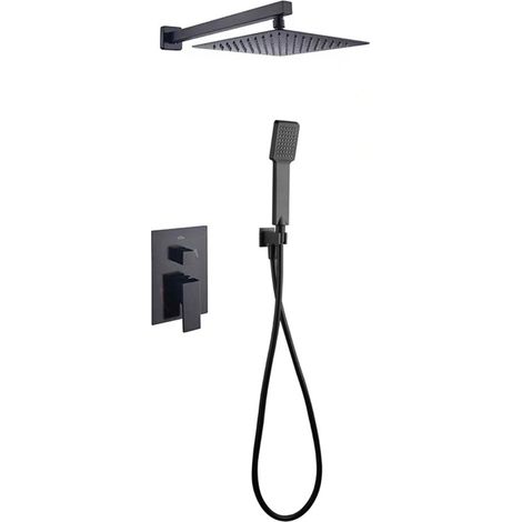 LLAVISAN L157494 CHEROKEE BLACK Grifo Monomando Empotrada Ducha Pared Negro Mate - ref: L157494 (1/2)