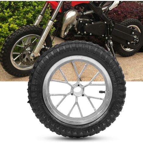 Pneu avant arrière pour moto 12.5 x 2.75 pouces avec jante, compatible Coolster 49cc 2 temps mini dirt bike (1/5)