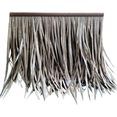Toiture artificielle en gazon synthétique 50x50cm, imperméable, en PETG, pour la décoration de jardin et de terrasse, avec housse multifonction pour parasol.-Style A (1/5)
