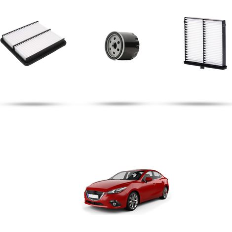 Kit tagliando 3 filtri compatibile con Mazda 3 (BM) 1.5 Skyactiv-G 100 74kw dal 2013 (1/5)