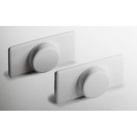 supports pour aimants de store - Couleur : blanc - Pour rails magnétiques de store / profilés de lestage (1/2)