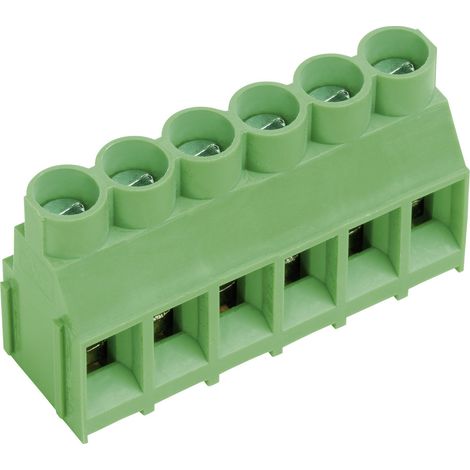 Bornier à vis PTR Hartmann AKZ840/2-6.35-V 50840020201D 4.00 mm² Nombre de pôles 2 vert 1 pc(s)