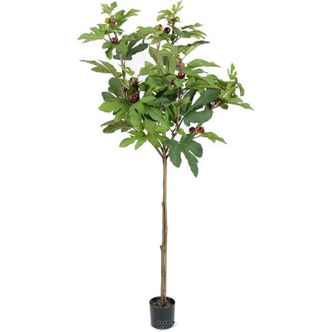Figuier tige artificiel en pot avec fruits H 150 cm D 85 cm (1/3)