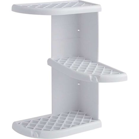 Sapho Accesorios de baño Gedy - Estante esquinero para ducha Oscar 23x38x23 cm, blanco 8579 (1/2)