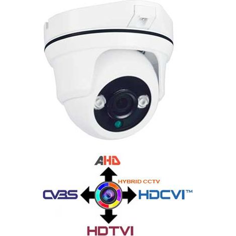 Dome Caméra CCTV fixé 3.6mm 4IN1 Hybride 2Mpx HD@1080p
