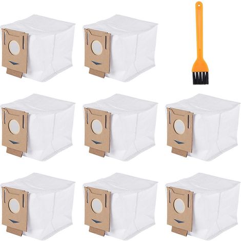 Lot de 8 poussière aspirateur sacs 2.5L pour Ecovacs Deebot OZMO T8 AIVI T8 Max T8 série T9 série N8 Pro Plus N8 Pro aspirateur robot (1/5)