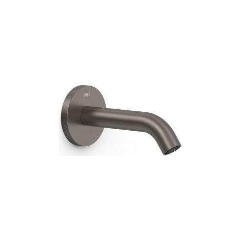 Bec mural fixe avec arrivée d'eau murale réglable en profondeur Graphite - TRES 26218004GR