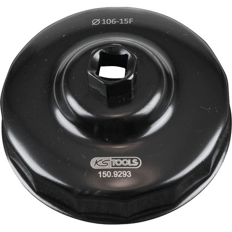 KS Tools - Cloche pour filtre à huile 1/2'' diamètre 106 mm - 150.9293 (1/3)