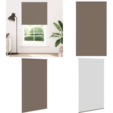 vidaXL Store enrouleur occultant café 140x230cm largeur du tissu (1/5)