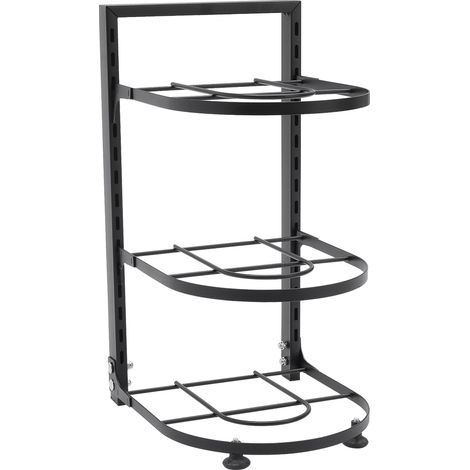 3-Tier Adjustable Kitchen Organiser Rack for Pot Pan (1/2)