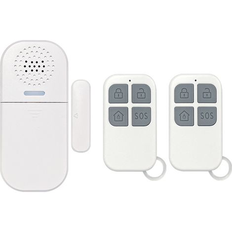 APEX Capteur d'alarme de porte avec télécommande (lot de 2),capteurs de fenêtre,alarme et carillon 2 en 1,réglage du volume sur 5 niveaux (1/5)