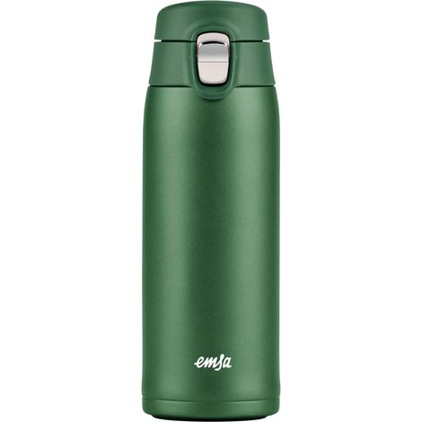 Mug isotherme 0,4 L, 100% étanche, Corps en acier inoxydable, Couvercle en Polypropylène, Sans bisphénol, Conservation optimale, Ouverture facile, Compact, Léger, Vert N2151900 (1/5)