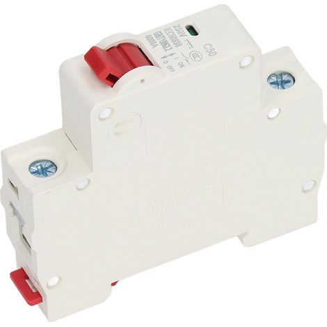 Miniatur-DC-1P-50A-Leistungsschalter, Photovoltaik-Solar-Isolator, DIN-Schiene, DC250V, Abschaltvermögen 6000A, DZ47-63Z C50, PV-Systemschutz. (1/5)