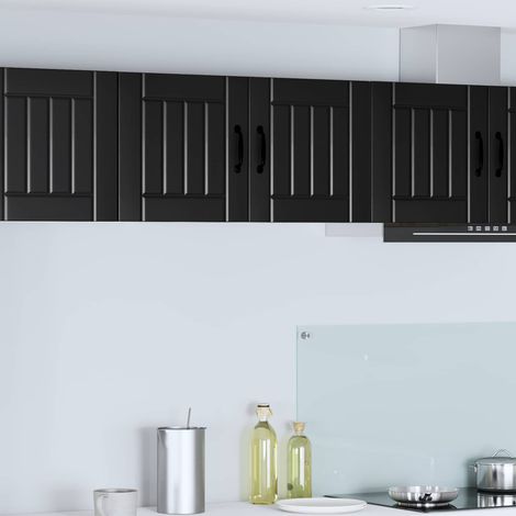 Küchenschrank Lucca Schwarz 80 x 31 x 40 cm Holzwerkstoff (1/5)