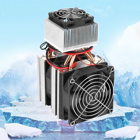 Appareil de refroidissement à semi-conducteur, mini réfrigérateur DIY à effet Peltier, module thermoélectrique portable (1/5)