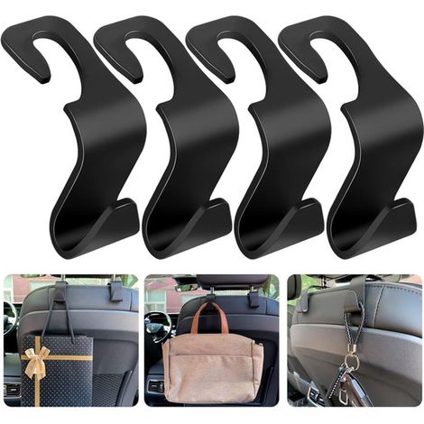 ganci per auto - Ganci - Ganci portaoggetti per auto - Ganci per sedile posteriore - Ganci per poggiatesta - Ganci per schienale - Nero - PP (1/5)