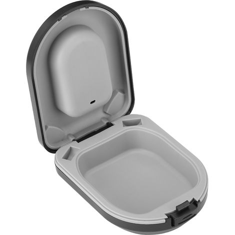 Étui pour appareil auditif étanche, portable et résistant aux chutes, noir (1/5)